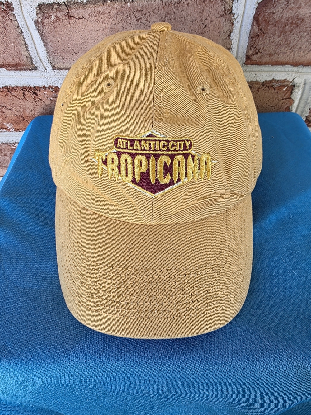 Atlantic City Tropicana Washed Yellow Baseball Cap